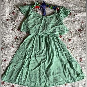 H&M divided pastel green dress
